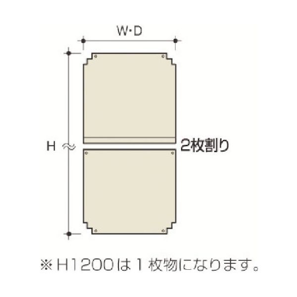 三進金属工業 SANSHIN 軽量セミボルトレスラック背面パネル KPB