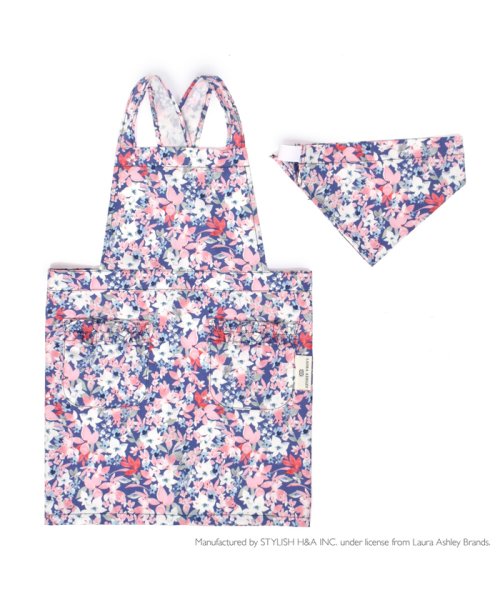 LAURA ASHLEY バッククロス子どもエプロン(100～120cm)　Floret