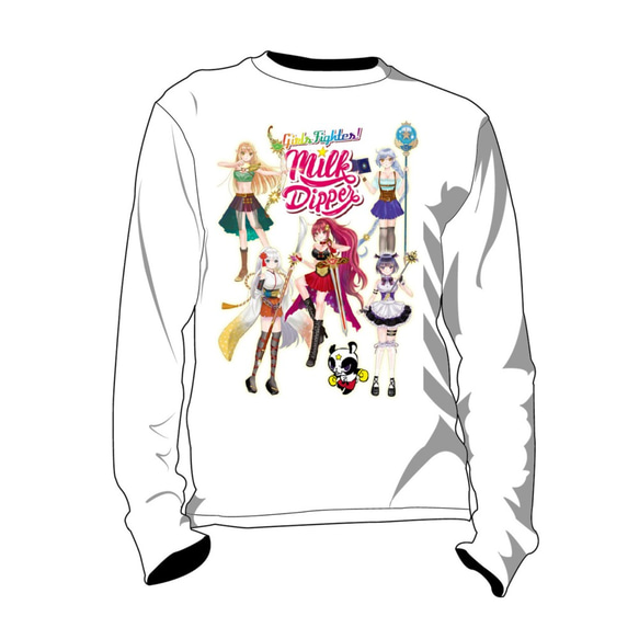 Milk Dipper ミルクディッパー Tシャツ 長袖  メンズ レディース アニメ ファイター