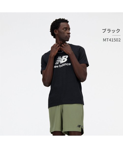 ニューバランス new balance メンズ MT41502 スタックドロゴ ショートスリーブTシャツ Stacked logo