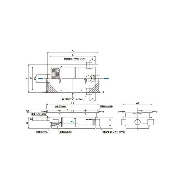 第一機材 グリーストラップ RZIII型 SE-120SA-RZNIIIフタSUS 1個（直送品）