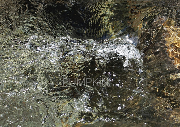 流れ-1　PH-A4-0119  写真　水　清流　流れ　富士山　渓流   伏流水