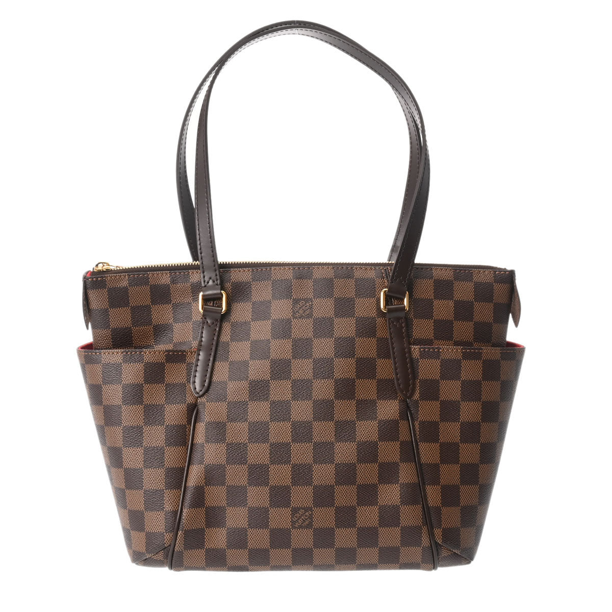 LOUIS VUITTON ルイヴィトン ダミエ トータリー PM ブラウン N41282 レディース ダミエキャンバス トートバッグ 新同 中古 