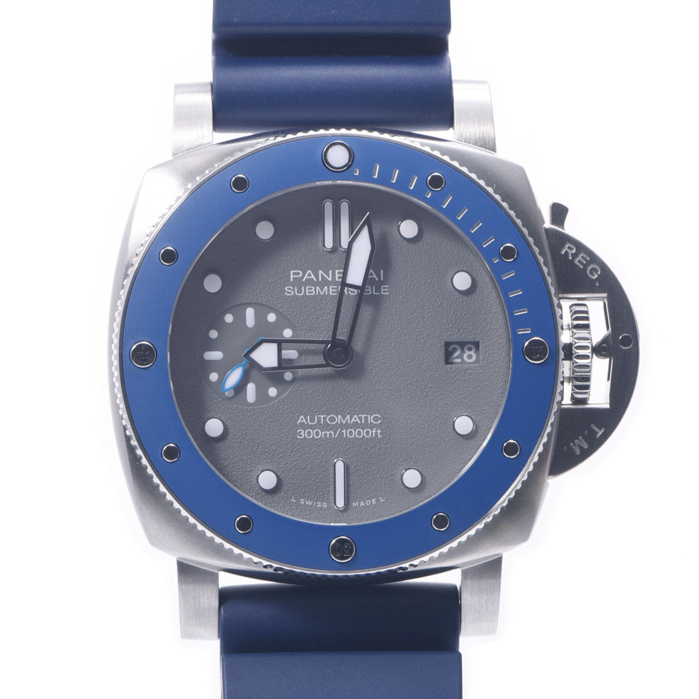 OFFICINE PANERAI オフィチーネパネライ サブマーシブル PAM00959 メンズ SS/ラバー 腕時計 自動巻き グレー文字盤 新同 中古 