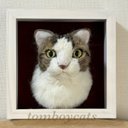 うちの子額縁  羊毛フェルト  猫  オーダーメイド