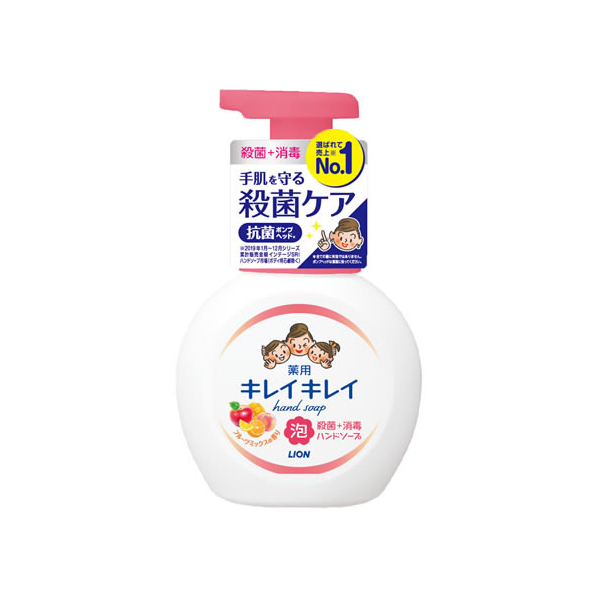 ライオン キレイキレイ薬用泡ハンドソープ フルーツミックス ポンプ 250mL F185384