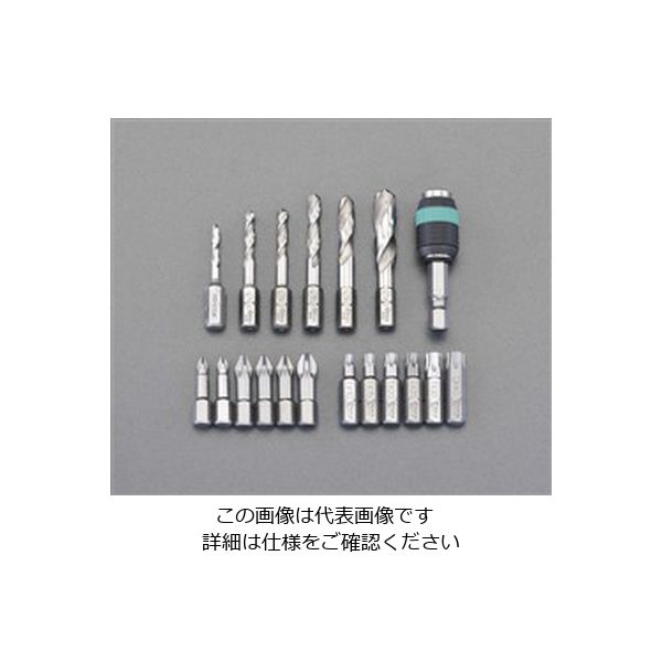 エスコ 18本組 ドリル・ドライバービット(金属用・+・Torx) EA824BW 1組（直送品）