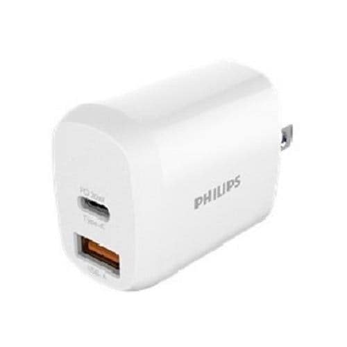 PHILIPS DLP4326C USB-AC充電器 2ポート PD3.0／QC3.0対応 ホワイト