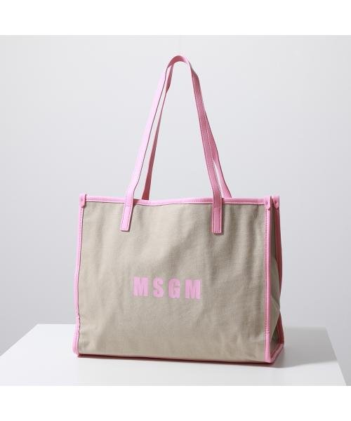 MSGM トートバッグ MDZ24 ロゴ