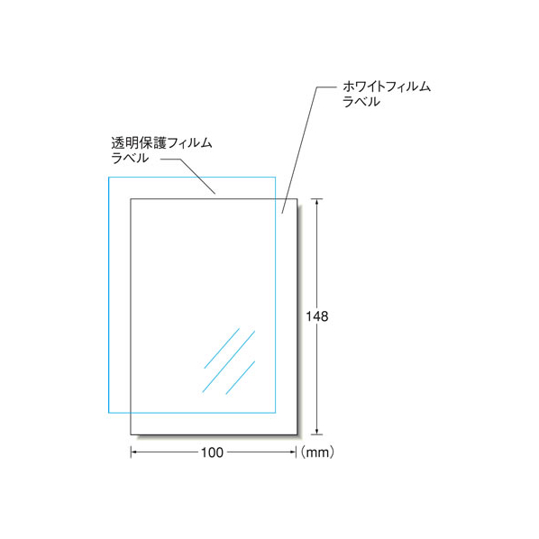 エーワン IJ用手作りステッカーキレイにはがせる ハガキ ノーカット F890039-29424