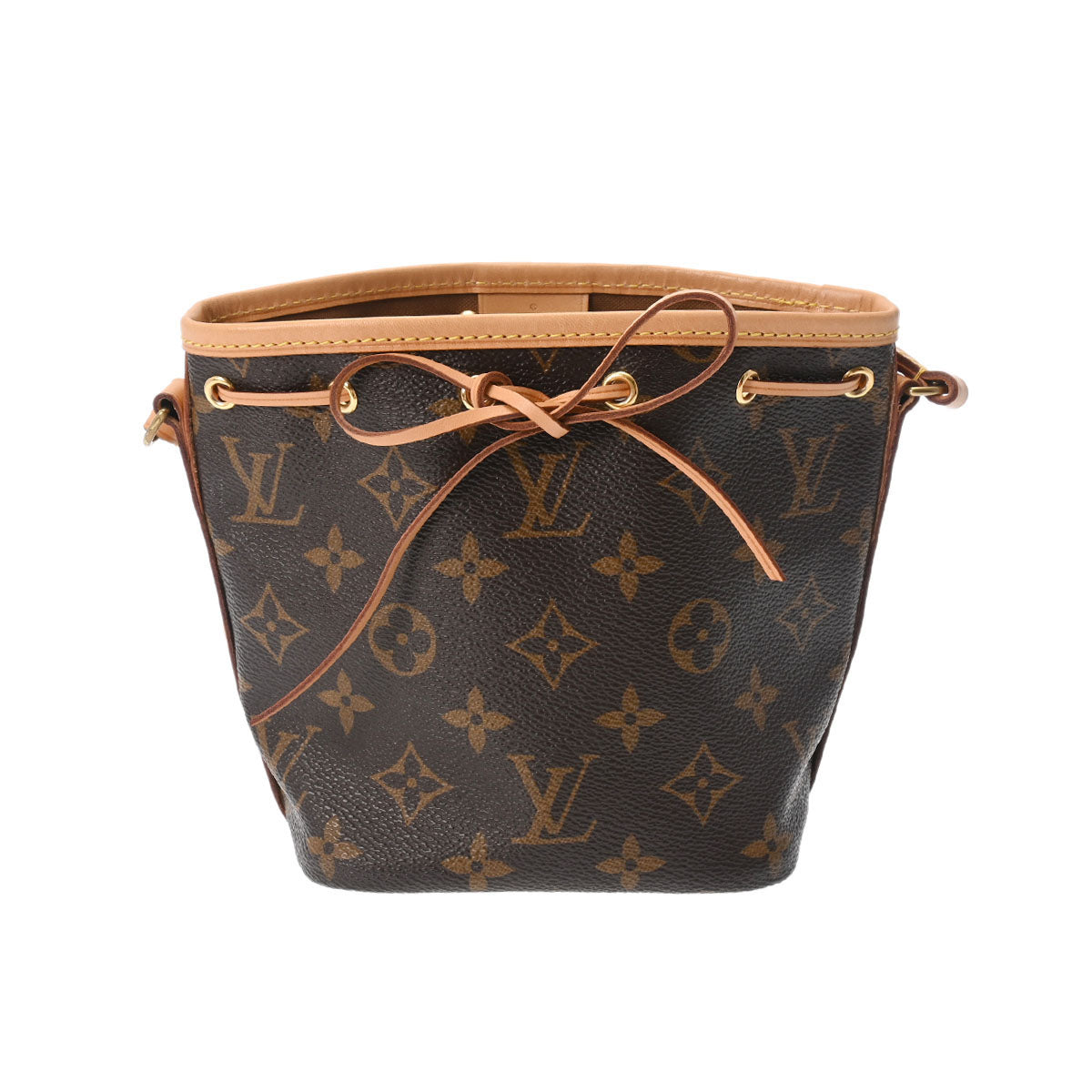 LOUIS VUITTON ルイヴィトン モノグラム ナノノエ ブラウン M41346 レディース モノグラムキャンバス ショルダーバッグ Aランク 中古 