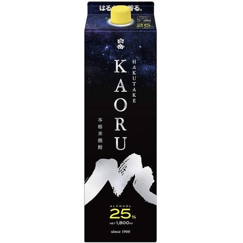 高橋酒造25度 白岳KAORUパック 1800ml