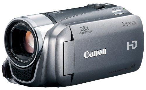 Canon デジタルビデオカメラ iVIS HF R21 シルバー IVISHFR21SL 光学20倍 手ブレ補正 内蔵メモリー32GB【中古品】