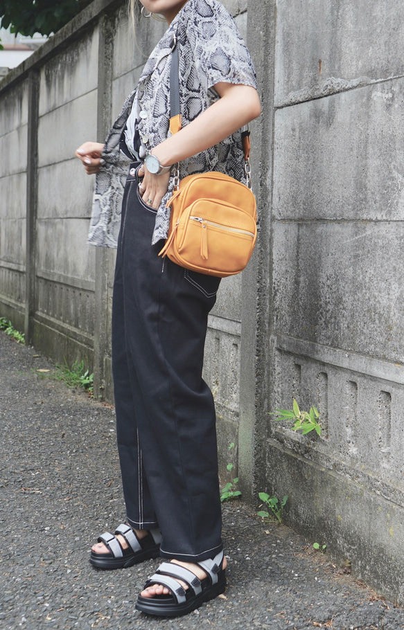 Silver Chain Shoulder Bag (mustard) ショルダーバッグ イエロー 黄色 上品 きれいめ