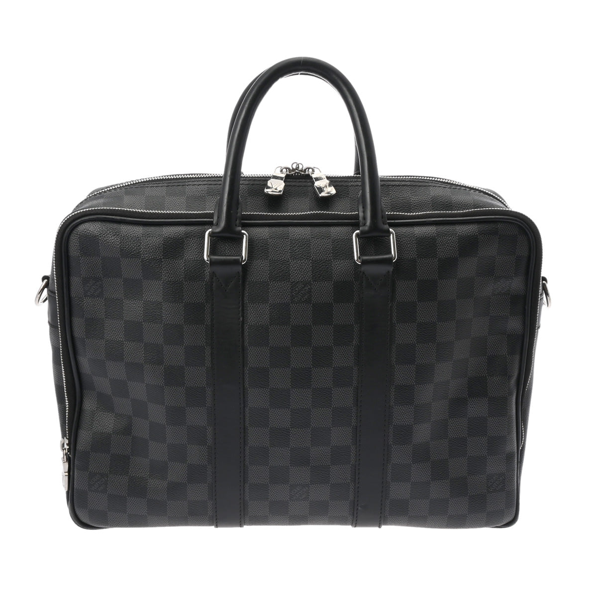 LOUIS VUITTON ルイヴィトン ダミエグラフィット イカール 黒 N40007 メンズ ダミエグラフィットキャンバス ビジネスバッグ Bランク 中古 