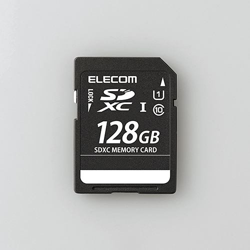 【推奨品】エレコム MF-DSD128GUL SDXCメモリカード(UHS-I 対応) 128GB