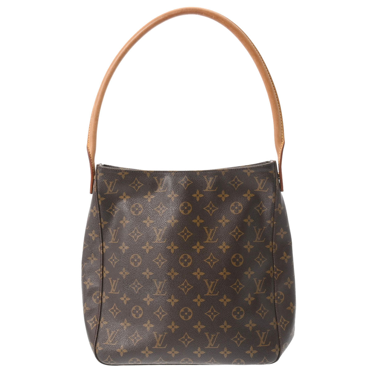 LOUIS VUITTON ルイヴィトン モノグラム ルーピング GM ブラウン M51145 レディース モノグラムキャンバス ワンショルダーバッグ Bランク 中古 