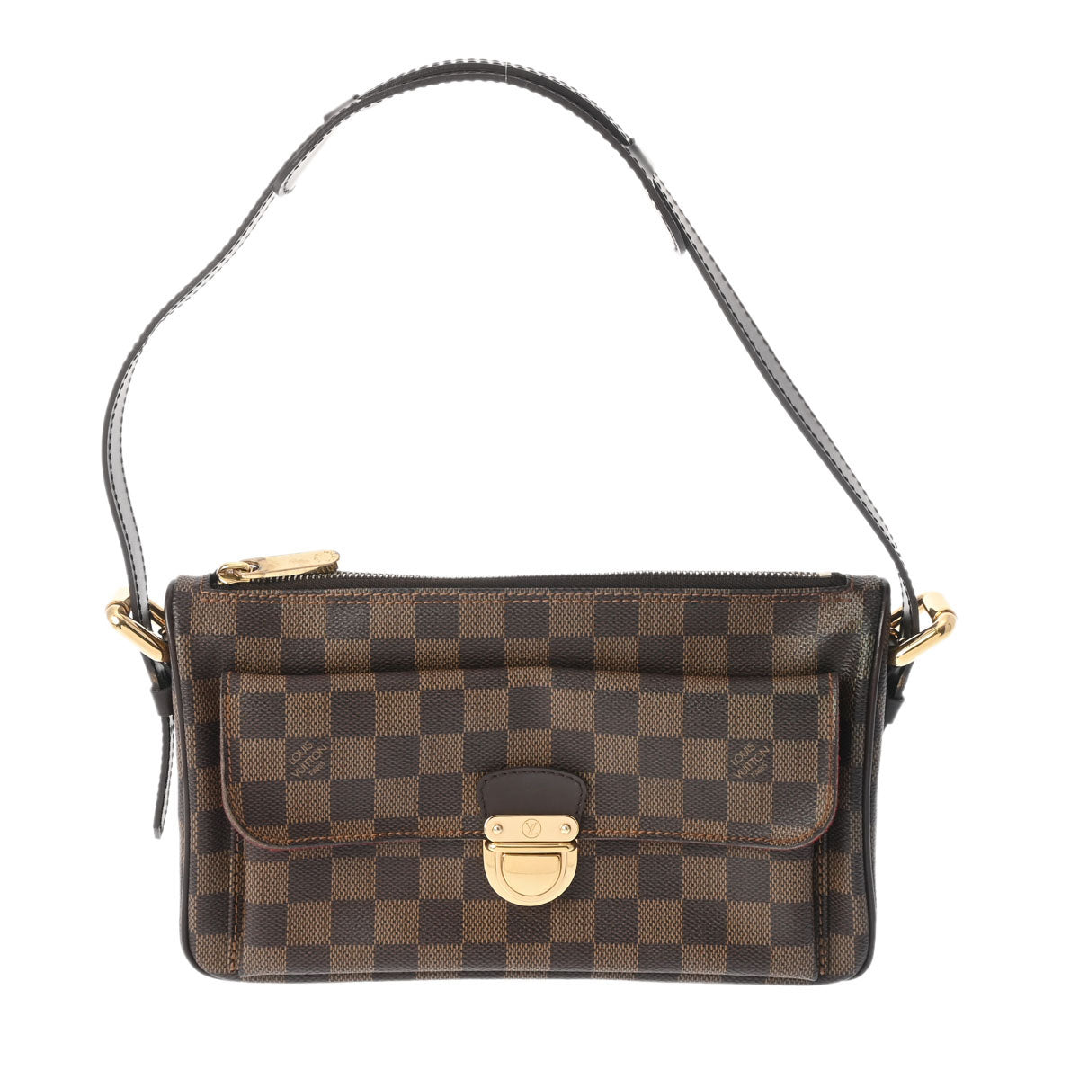 LOUIS VUITTON ルイヴィトン ダミエ ラヴェッロ GM ブラウン N60006 レディース ダミエキャンバス ショルダーバッグ Aランク 中古 