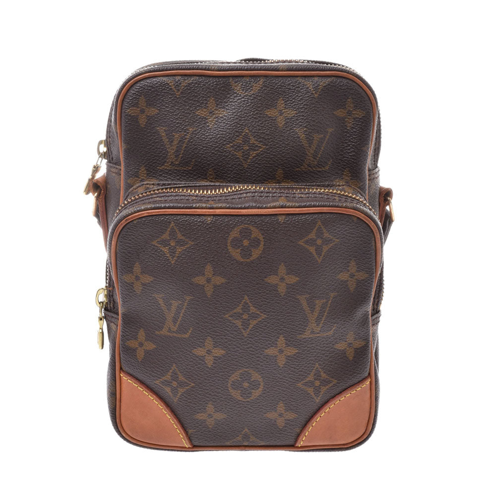 LOUIS VUITTON ルイヴィトンアマゾン  ブラウン ゴールド金具 ユニセックス モノグラムキャンバス ショルダーバッグ M45236  中古