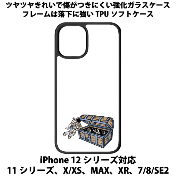 送料無料 iPhone13シリーズ対応 背面強化ガラスケース 宇宙飛行士19