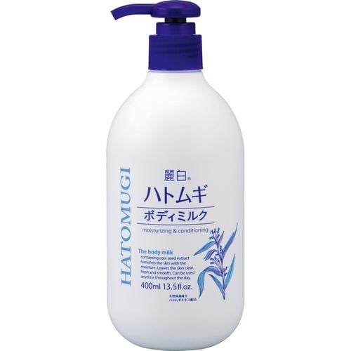 熊野油脂 麗白 ハトムギボディミルク (400mL)