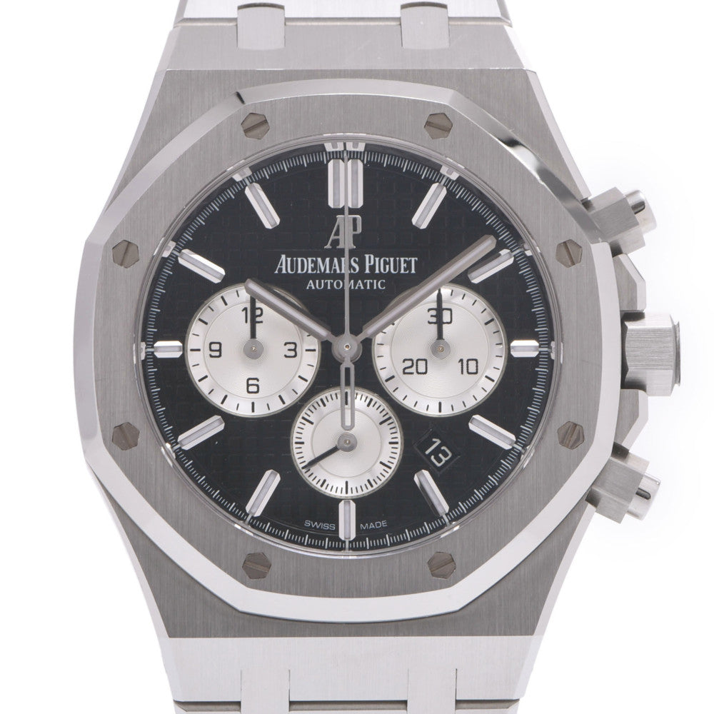 【現金特価】AUDEMARS PIGUET オーデマピゲ ロイヤルオーク クロノグラフ 26331ST.OO.1220ST.02 メンズ SS 腕時計 自動巻き 黒/シルバー文字盤 Aランク 中古 