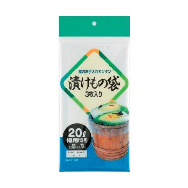 ワタナベ工業 ワタナベ 漬物袋 1斗用 (20L用) TU-20 1セット(300枚:3枚×100袋) 379-5412（直送品）