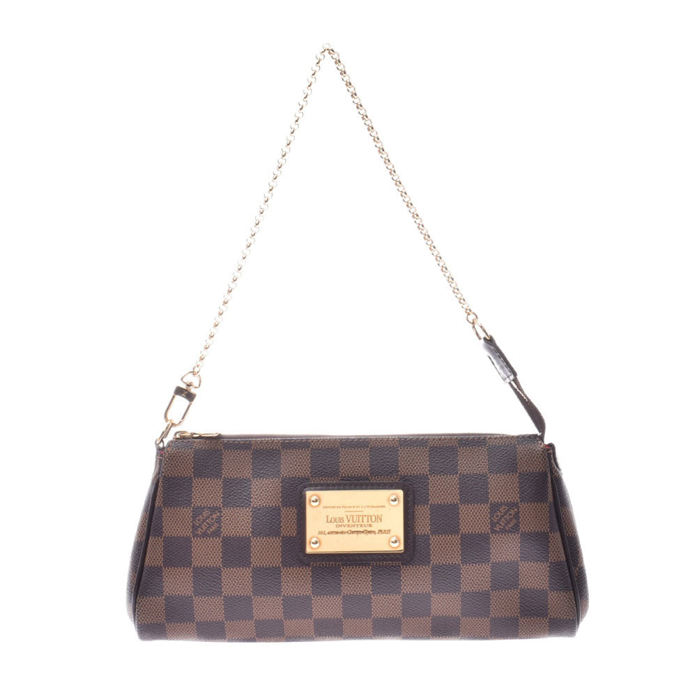 【新年の贈り物】LOUIS VUITTON ルイヴィトン ダミエ エヴァ 2WAYバッグ ブラウン N55213 レディース ダミエキャンバス レザー ショルダーバッグ Aランク 中古 _画像1