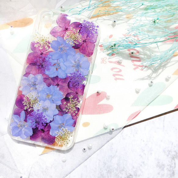 可愛い ♡ 押し花 iphoneケース スマホケース 押し花ケース プレゼント ギフト リング付き