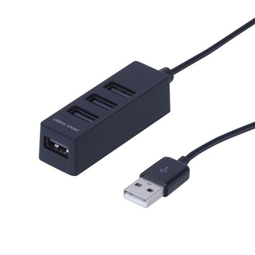 ナカバヤシ UH-2414BK USB2.04ポートハブ ブラック