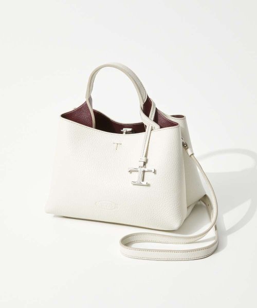 トッズ TODS XBWAPAEL000 QRI  ショルダーバッグ FLORIDA DOUBLE レディース バッグ レザー ハンドバッグ マイクロ Tタイ