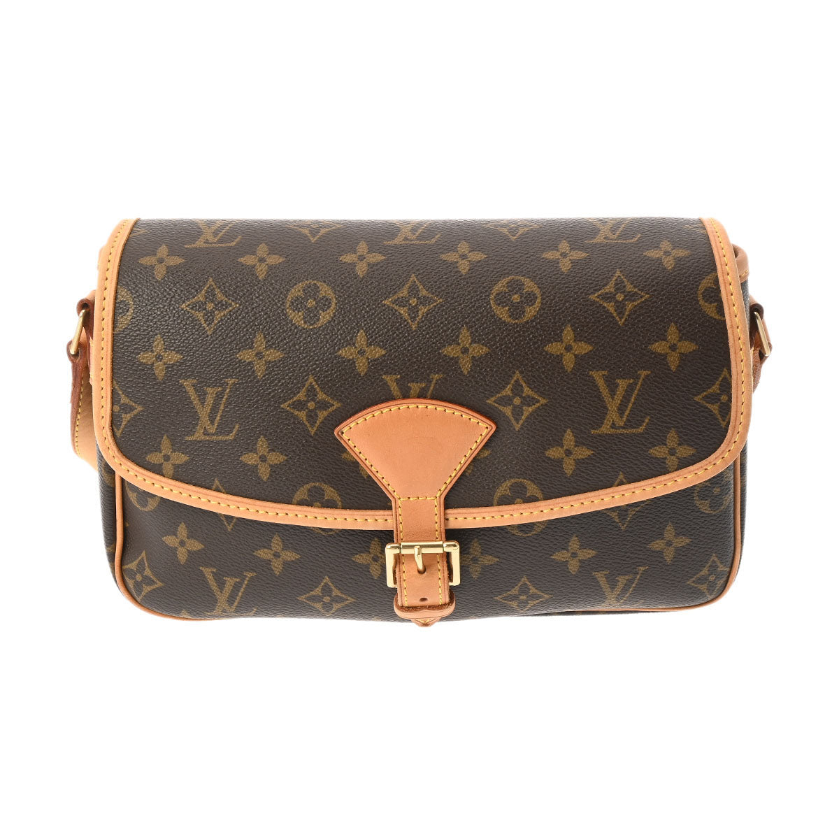 LOUIS VUITTON ルイヴィトン モノグラム ソローニュ ブラウン M42250 レディース モノグラムキャンバス ショルダーバッグ ABランク 中古 