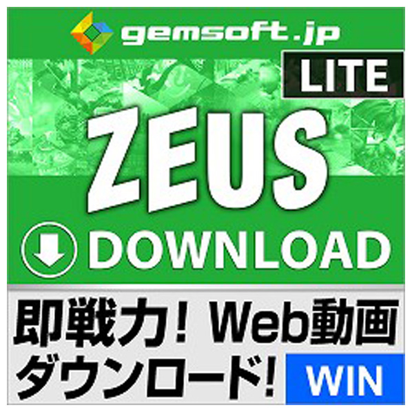 gemsoft ZEUS DOWNLOAD LITE ダウンロードの即戦力 [Win ダウンロード版] DLZEUSDLLITEﾉｿｸｾﾝﾘﾖｸDL