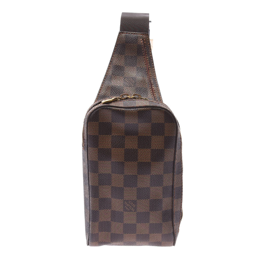 LOUIS VUITTON ルイヴィトン ダミエ ジェロニモス ボディバッグ ブラウン N51994 ユニセックス ダミエキャンバス ショルダーバッグ ABランク 中古 