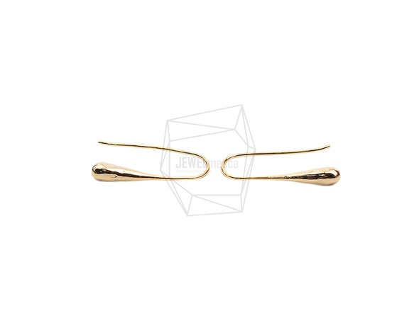 ERG-2055-G【2個入り】カーブプレートフック,Curved Plate Hook Earring