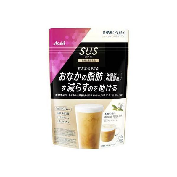 アサヒグループ食品 SUS 乳酸菌CP1563 シェイク ロイヤルミルクティー 250g FCR7125