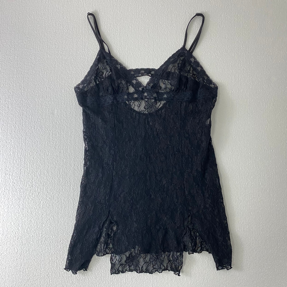 Flower  lace camisole(secondhand clothing)