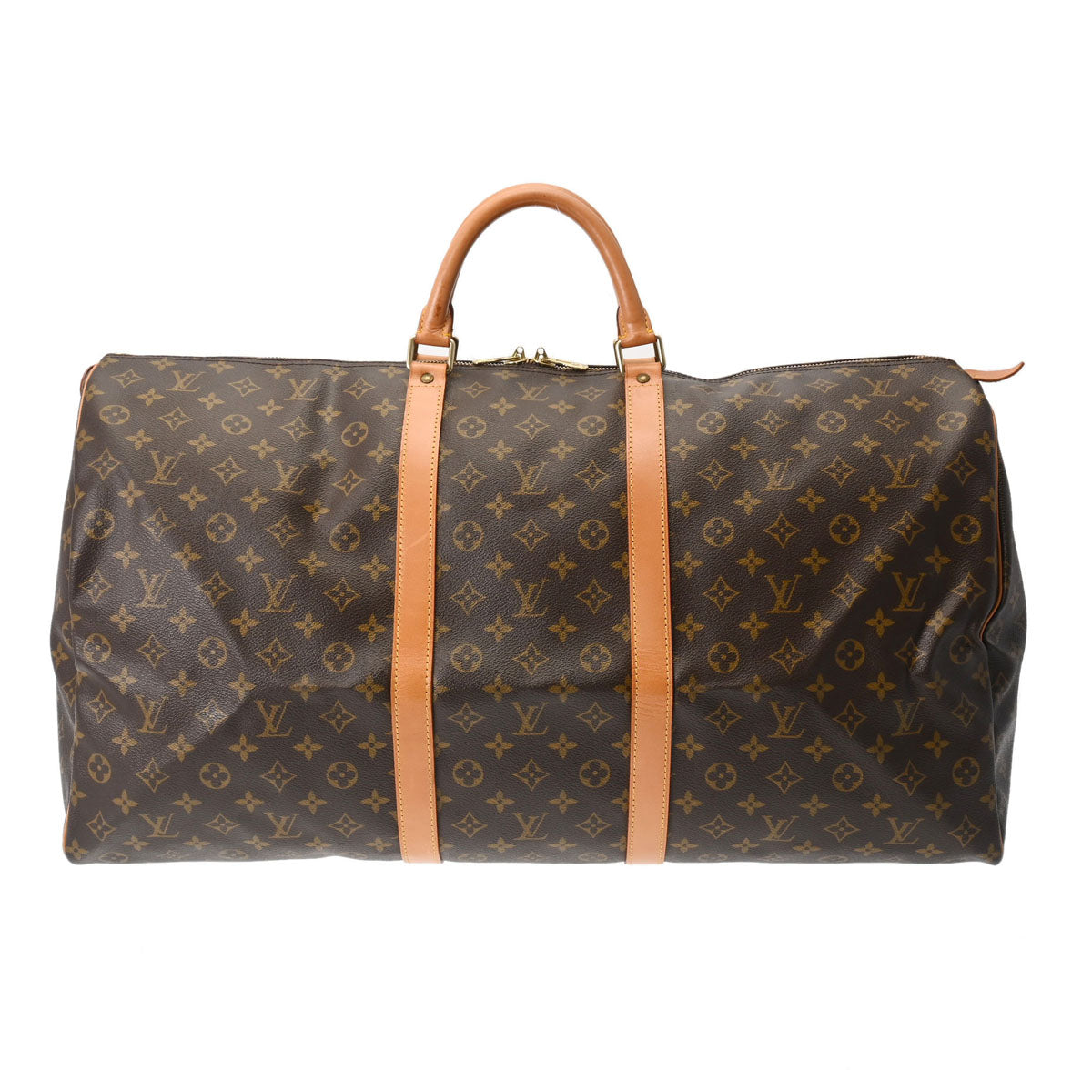 LOUIS VUITTON ルイヴィトン モノグラム キーポル 60 USA製 ブラウン M41422 ユニセックス モノグラムキャンバス ボストンバッグ Bランク 中古 