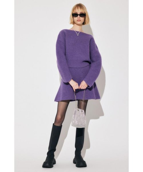 WOOL KNIT ミニスカート