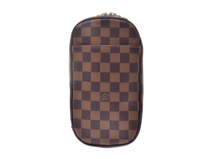 ルイヴィトン ダミエ ポシェットガンジュ ブラウン SPオーダー メンズ レディース N48048 ボディバッグ LOUIS VUITTON 中古 