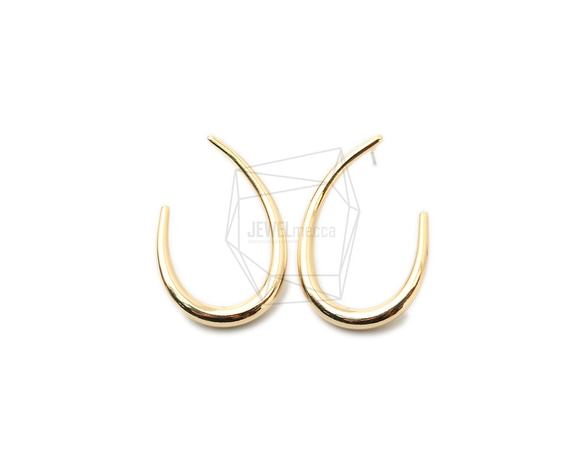 ERG-1409-G【2個入り】Lシェイプピアス,L shape post Earring