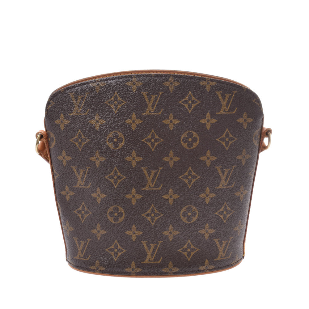 LOUIS VUITTON ルイヴィトン モノグラム ドルーオ ブラウン M51290 レディース モノグラムキャンバス ショルダーバッグ Bランク 中古 