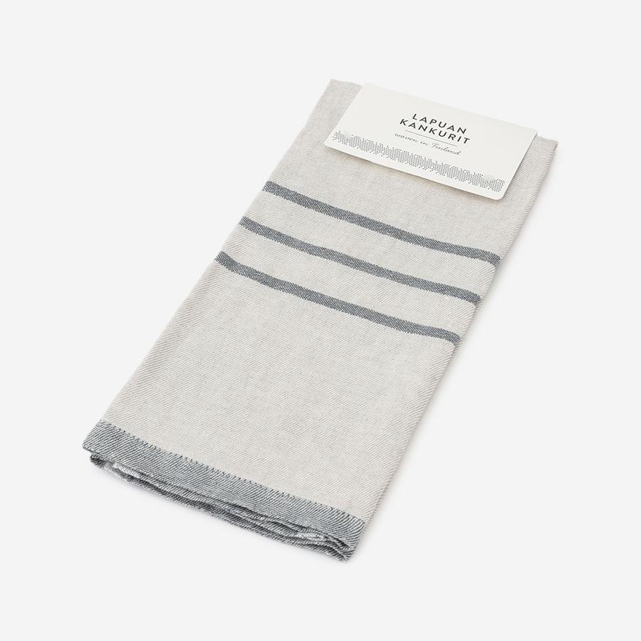 LAPUAN KANKURIT | USVA hand towel / linen-gray 48×70cm