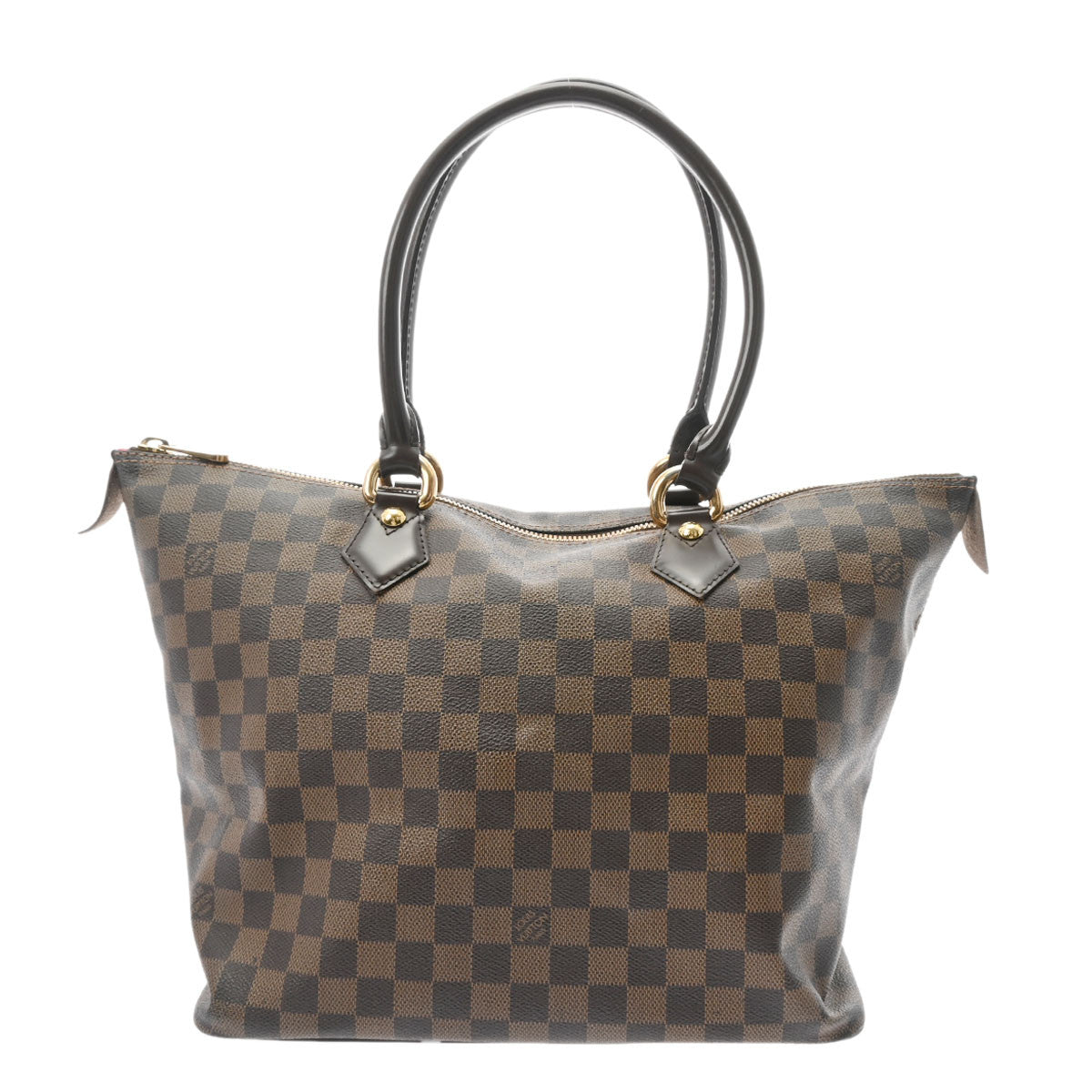 LOUIS VUITTON ルイヴィトン ダミエ サレヤMM ブラウン N51182 レディース ダミエキャンバス ハンドバッグ Bランク 中古 