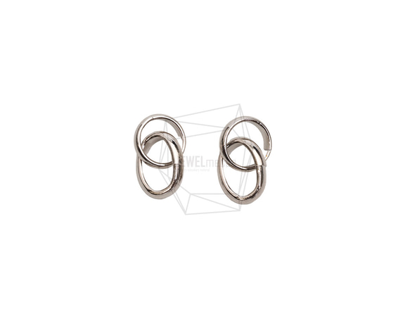 PDT-2734-R【2個入り】ダブルラウンドペンダント/Double Round Earring Charm