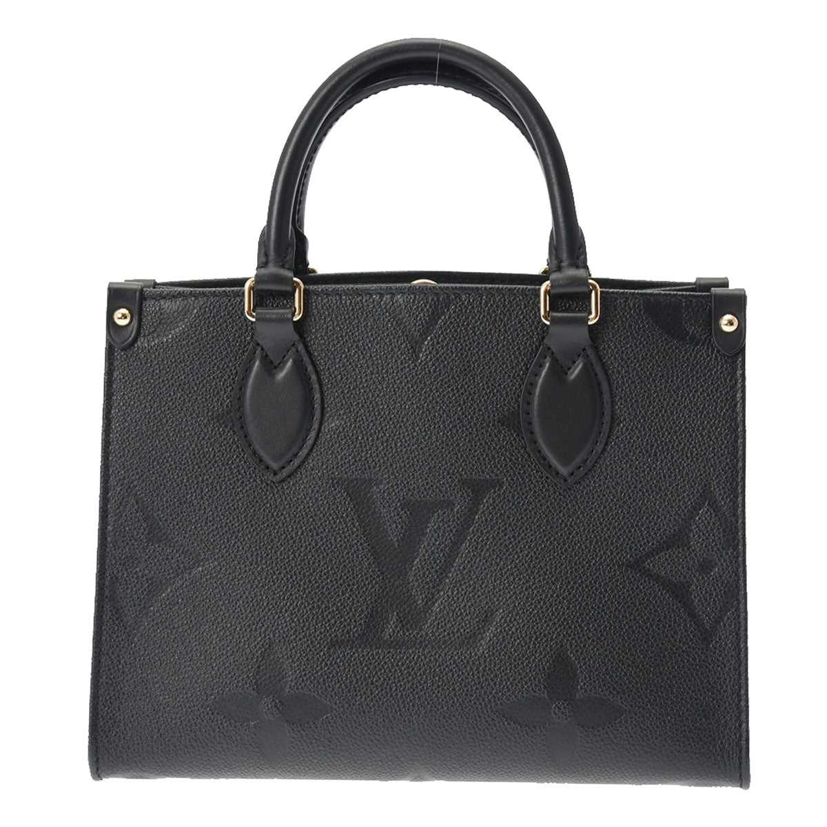 LOUIS VUITTON ルイヴィトン モノグラムアンプラント オンザゴー PM 2WAY ノワール M45653 レディース レザー ハンドバッグ Aランク 中古 