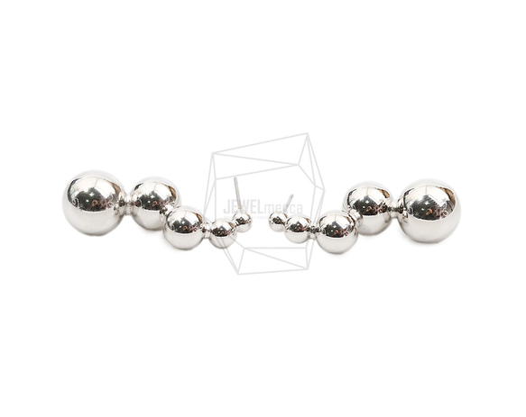 ERG-2053-R【2個入り】マルチボールラウンドピアス,Multi ball round Post Earring