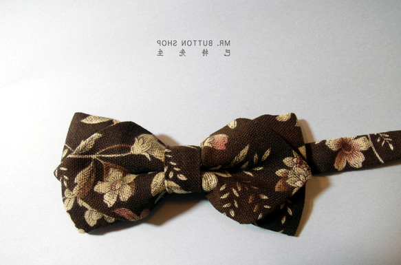 Mr. Bart-Vintage Floral Bow Tie-Bow ties-classic-coffee