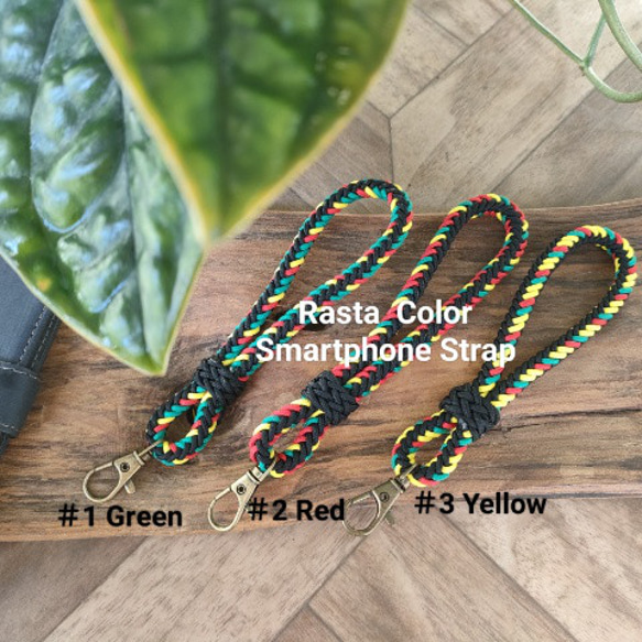 パラコードスマホストラップ 〜RASTA COLOR SERIES