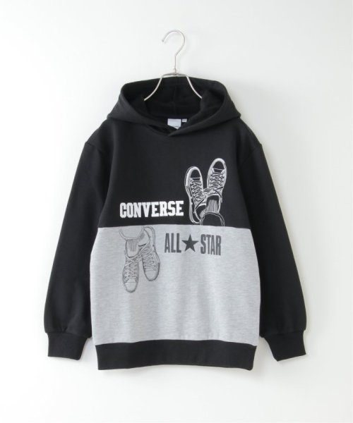 CONVERSE コンバース 裏起毛切り替えパーカー（130〜160cm）